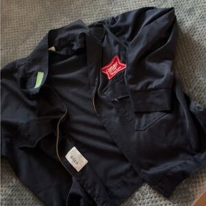 Vintage miller high life tailored employee zip up